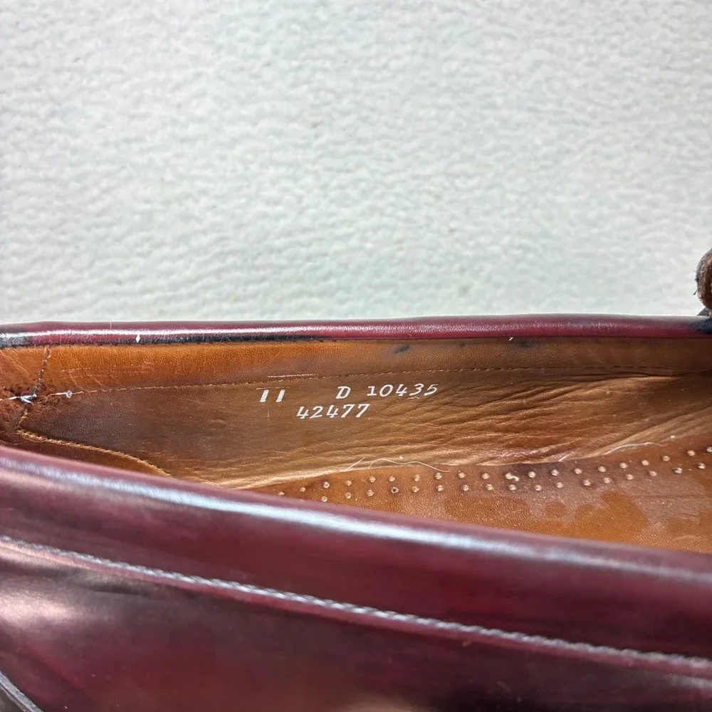Allen Edmonds Walden Penny Loafers Men 11 Brown Leather Business Dress Made USA